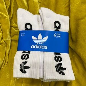 Adidas men’s crew socks 6 pair